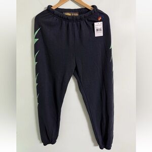 NWT Aviator Nation Bolt Sweatpants Charcoal Size Medium